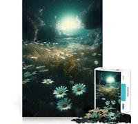 Puzzle da 1000 pezzi per ragazzi,con la bellezza del fiore di camomilla,tagli netti,puzzle di logica,gioco per il tempo libero,regalo di Natale rilassante (38x52cm)