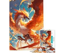 Puzzle da 1000 pezzi per ragazzi con la leggendaria creatura della Fenice gioco educativo e stimolante per tutta la famiglia divertente e spiritoso ideale come regalo di compleanno (38x52cm)