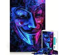 Puzzle da 1000 pezzi per ragazzi con la maschera, ideale per migliorare la memoria, rilassarsi e trovare il momento giusto Bordo preciso 38x52cm