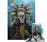 Puzzle da 1000 pezzi per ragazzi con la Statua della Libertà e il Teschio del Giorno dei Morti Gioco divertente e stimolante ideale come regalo di compleanno per tutta la famiglia (dimensioni 75x50cm)