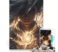 Puzzle da 1000 pezzi per ragazzi, con la strega elfica, ideale per giochi in famiglia, divertenti e spiritosi, perfetto anche come decorazione da scrivania 38x26cm