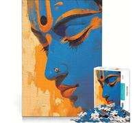 Puzzle da 1000 pezzi per ragazzi con l'aura di Krishna giocattolo fai da te decorazione per la casa ideale come regalo per tutta la famiglia 38x52cm