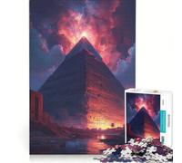 Puzzle da 1000 pezzi per ragazzi con le piramidi egizie, un gioco pratico, divertente e spiritoso, ideale come regalo di compleanno o per occasioni speciali 38x26cm