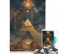 Puzzle da 1000 pezzi per ragazzi con le piramidi egizie, un gioco pratico, divertente e spiritoso, ideale come regalo per amici e familiari 38x26cm