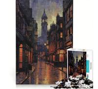 Puzzle da 1000 pezzi per ragazzi con le pittoresche strade di Londra Regno Unito ideale per giochi in famiglia con taglio di precisione e regali unici per compleanno e Natale 50x75cm