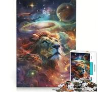 Puzzle da 1000 pezzi per ragazzi con leone al centro gioco educativo attività divertenti da fare in casa per rafforzare l'amore tra le coppie 38x26cm