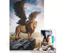 Puzzle da 1000 pezzi per ragazzi con leone alato giocattolo educativo per divertimento in famiglia adatto come decorazione da scrivania 50x75cm