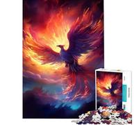 Puzzle da 1000 pezzi per ragazzi con l'immagine della mistica fenice ideale per il relax il gioco educativo e stimolante perfetto come regalo di compleanno o per migliorare la memoria (75x50cm)