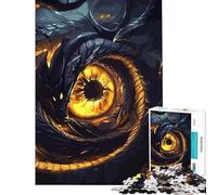 Puzzle da 1000 pezzi per ragazzi con l'occhio del drago gioco divertente ed educativo ideale come regalo di compleanno o antistress (dimensioni 50x75cm)