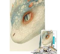 Puzzle da 1000 pezzi per ragazzi con l'occhio del drago in primo piano difficile e stimolante analisi e logica gioco pratico per ragazzi dai 14 anni in su (50x75cm)