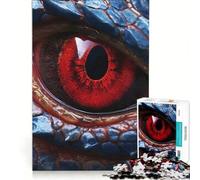Puzzle da 1000 pezzi per ragazzi con l'occhio del drago rosso giochi rilassanti attività divertenti da fare a casa compleanno e Natale 38x26cm