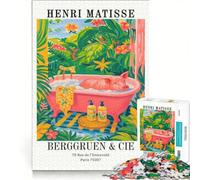 Puzzle da 1000 pezzi per ragazzi con l'opera "Maiale nella vasca da bagno" di Henri Matisse ideale per giochi in famiglia antistress e come regalo per amici e parenti 50x75cm