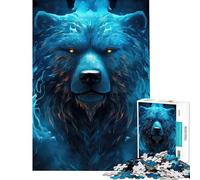 Puzzle da 1000 pezzi per ragazzi con l'orso astrale gioco educativo sfida stimolante ottimo regalo per migliorare la memoria (dimensioni 38x52cm)