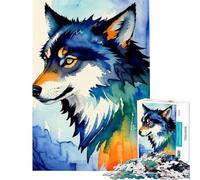 Puzzle da 1000 pezzi per ragazzi con lupi e spirito della natura selvaggia gioco educativo e stimolante ideale come regalo di compleanno (dimensioni 75x50cm)