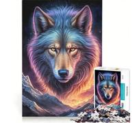 Puzzle da 1000 pezzi per ragazzi con lupo lupo mannaro e paesaggio giocattolo educativo per divertimento in famiglia adatto come decorazione da scrivania 50x75cm