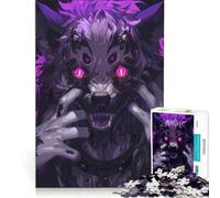 Puzzle da 1000 pezzi per ragazzi con lupo viola e mostro gioco rompicapo difficile e stimolante ideale come regalo per tutta la famiglia 38x52cm