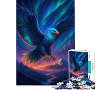 Puzzle da 1000 pezzi per ragazzi con maestosa aquila che vola sopra un paesaggio montano gioco interattivo ed educativo ideale come di Babbo Natale segreto o per passare il tempo durante le vacanze