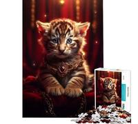 Puzzle da 1000 pezzi per ragazzi con mago tigre e cucciolo ideale per il relax gioco educativo e stimolante perfetto come regalo di compleanno o per migliorare la memoria (dimensioni 50x75cm)
