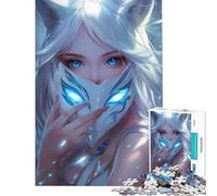 Puzzle da 1000 pezzi per ragazzi con maschera di volpe incantata Puzzle per adulti giochi rilassanti che migliorano la memoria ideale come regalo per tutta la famiglia (dimensioni 50x75cm)