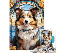 Puzzle da 1000 pezzi per ragazzi con motivo Border Collie ideale per attività divertenti da fare in casa Un'opera d'arte fai-da-te per ragazzi dai 14 anni in su (38x26cm)