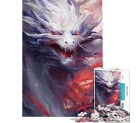 Puzzle da 1000 pezzi per ragazzi con motivo drago Sakura e acquerello Un gioco avvincente per coltivare la pazienza e stimolare la mente Perfetto come decorazione e regalo (dimensioni 38x26cm)