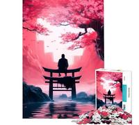 Puzzle da 1000 pezzi per ragazzi con motivo Sakura Light gioco educativo e stimolante per l'intelletto ideale come regalo di compleanno (dimensioni 38x26cm)