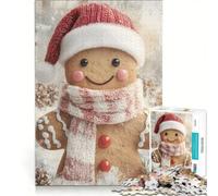 Puzzle da 1000 pezzi per ragazzi con omino di pan di zenzero, divertente e pratico, da assemblare, compleanno e Natale 50x75cm