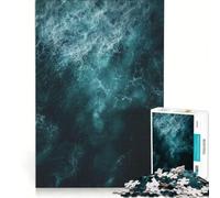 Puzzle da 1000 pezzi per ragazzi con onde oceaniche e vista aerea decorazione murale divertente e spiritosa ideale come regalo di compleanno o per occasioni speciali 38x52cm