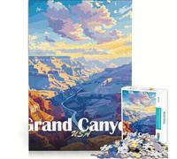Puzzle da 1000 pezzi per ragazzi con paesaggio del Grand Canyon, decorazione da parete, passatempo ideale durante le vacanze, per rafforzare il legame di coppia 50x75cm
