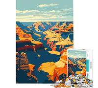 Puzzle da 1000 pezzi per ragazzi con paesaggio del Grand Canyon gioco divertente e coinvolgente per sviluppare la pazienza ideale come regalo di compleanno o per divertirsi in famiglia (75x50cm)