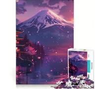Puzzle da 1000 pezzi per ragazzi con paesaggio di castello giapponese, gioco per famiglie, attività divertenti da fare a casa, ideale come regalo 38x52cm