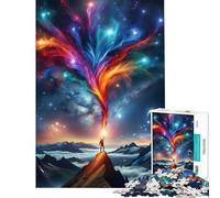 Puzzle da 1000 pezzi per ragazzi con paesaggio montano e spazio Attività divertenti da fare a casa gioco educativo per tutta la famiglia adatto a ragazzi dai 14 anni in su (38x26cm)