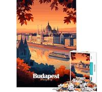 Puzzle da 1000 pezzi per ragazzi con paesaggio urbano di Budapest Divertimento a casa gioco di assemblaggio e relax per ragazzi dai 14 anni in su (38x26cm)