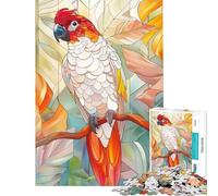 Puzzle da 1000 pezzi per ragazzi con pappagallo e decorazioni dorate gioco educativo e stimolante ideale per il relax l'analisi e la logica Ottimo regalo e giocattolo (dimensioni 50x75cm)