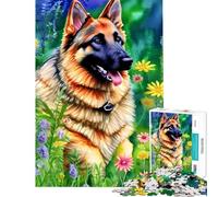 Puzzle da 1000 pezzi per ragazzi con pastore tedesco ideale per compleanni e Natale Migliora la memoria e riduce lo stress Adatto a partire dai 14 anni (38x26cm)