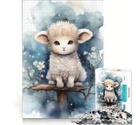 Puzzle da 1000 pezzi per ragazzi, con pecorelle, ideale per rilassarsi, divertirsi a casa, perfetto come regalo di compleanno o per altri scopi 50x75cm