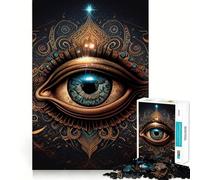 Puzzle da 1000 pezzi per ragazzi con percezione del terzo occhio, stimola la memoria, rilassa e migliora la memoria Bordo preciso 38x52cm