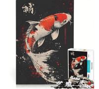 Puzzle da 1000 pezzi per ragazzi con pesci koi e pittura ad acquerello gioco rompicapo difficile e stimolante ideale come regalo per tutta la famiglia 50x75cm