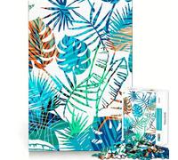Puzzle da 1000 pezzi per ragazzi con piante tropicali, palme e dettagli nitidi Gioco cognitivo, momenti di relax e decorazioni natalizie (38x26cm)