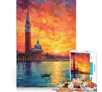 Puzzle da 1000 pezzi per ragazzi con Piazza San Marco gioco rompicapo difficile e stimolante ideale come regalo per tutta la famiglia 38x26cm