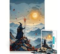 Puzzle da 1000 pezzi per ragazzi,con picco di montagna magico,autunno,stimolante per le capacità cognitive,divertente,con chiusura ermetica e pezzi che non si staccano,un modo coinvolgente per passare