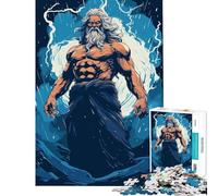 Puzzle da 1000 pezzi per ragazzi con Poseidone e Nettuno ideale per divertirsi a casa decorare la casa con oggetti artistici e giocare in famiglia Adatto a persone dai 14 anni in su (38x52cm)