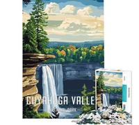 Puzzle da 1000 pezzi per ragazzi con poster del Parco Nazionale della Valle di Cuyahoga attività divertenti da fare a casa giocattolo per migliorare la memoria decorazione da parete per ragazzi