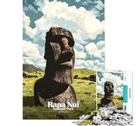 Puzzle da 1000 pezzi per ragazzi con poster del Parco Nazionale di Rapa Nui attività divertenti da fare a casa giocattolo per migliorare la memoria decorazione da parete per ragazzi dai 14 anni in su