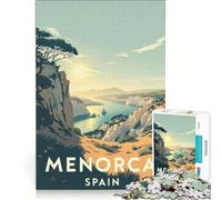 Puzzle da 1000 pezzi per ragazzi con poster di Minorca, gioco interattivo, attività per famiglie, ottimo regalo per gli appassionati di videogiochi 38x26cm
