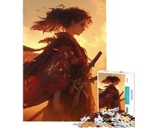 Puzzle da 1000 pezzi per ragazzi con protagonista una donna samurai un gioco rompicapo stimolante un'ottima idea regalo e un giocattolo perfetto per la decorazione della casa (dimensioni 75x50cm)