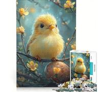 Puzzle da 1000 pezzi per ragazzi con pulcino carino su un ramo, gioco rompicapo, difficile e stimolante, ideale come regalo per tutta la famiglia 50x75cm