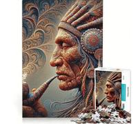 Puzzle da 1000 pezzi per ragazzi con ritmi ispirati agli spiriti nativi americani gioco interattivo migliora la memoria compleanno e Natale 38x26cm