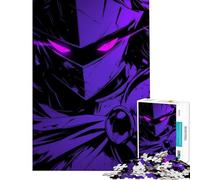 Puzzle da 1000 pezzi per ragazzi con ritratto di cavaliere viola gioco divertente e coinvolgente per coltivare la pazienza regalo di compleanno per tutta la famiglia (dimensioni 75x50cm)