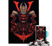 Puzzle da 1000 pezzi per ragazzi con ritratto di maschera da samurai difficile e stimolante decorazione murale giocattolo fai da te per ragazzi dai 14 anni in su (38x26cm)